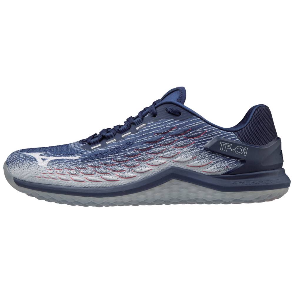 Panske Botasky Mizuno TF-01 Modre Vypredaj LEGV61897